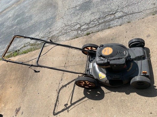 22 Poulan Pro Briggs and Stratton 650 series Self Propelled Push Mower AllSurplus