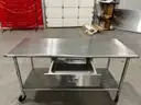 Stainless prep table
