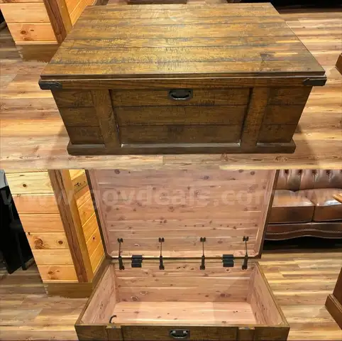Wooden storage chest