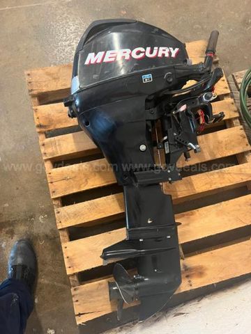 20 HP MERCURY 4 STROKE BOAT MOTOR | AllSurplus