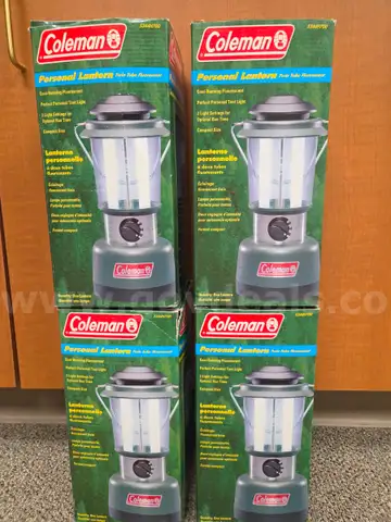 Four Battery Operated Coleman Lanterns