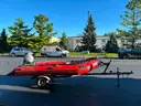 Mercury Inflatable Boat w/9.9hp Honda and EZ Loader Trailer