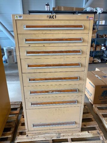 8 drawer Stanley Vidmar cabinet | AllSurplus