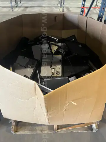 BIN OF LAPTOPS