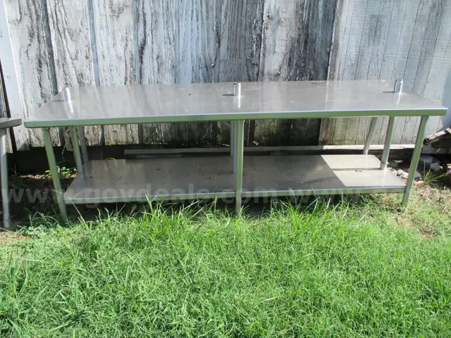 Stainless Steel Table   QTY-6