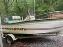 KEY LARGO 166 C/C BOAT W/MOTOR AND TRAILER