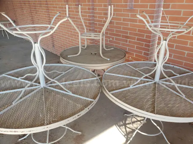 PATIO TABLES (QTY-12)