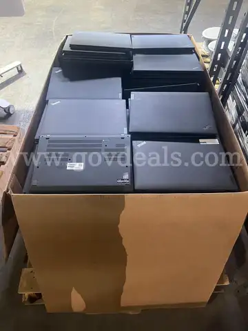 BIN OF LAPTOPS