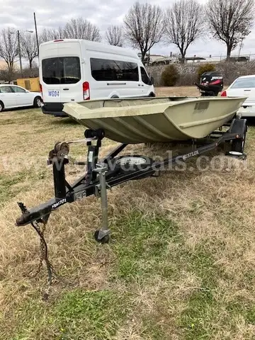 FISHER 1648 JON BOAT W.TRAILER AND MOTOR