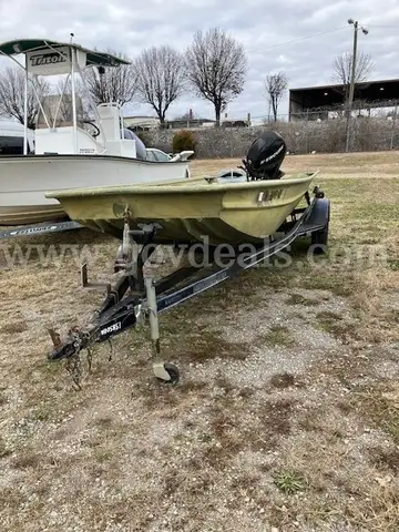 POLAR KRAFT JON BOAT WITH MOTOR AND TRAILER