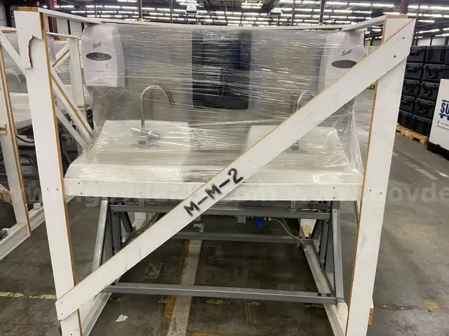 DOUBLE PORCELAIN SINK   2 SETS