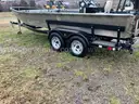 1990 SCHAFER 19MV JON BOAT W/ MOTOR AND TRAILER