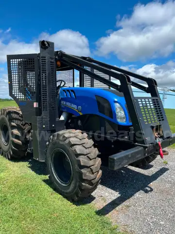 2021 New Holland Woods Boss TS6.120 with Brown cutter
