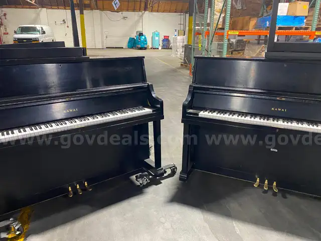 4 Pianos (Black) 2 Kawai, 1 Yamaha, and 1 Baldwin
