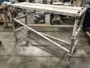 SCAFFOLDING: SINGLE LEVEL PORTABLE, ALUMINUM