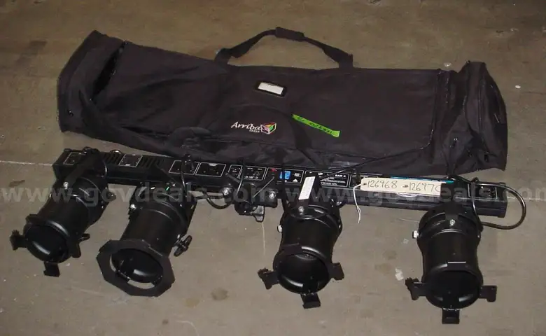 SPOT/ STAGE LIGHT SYSTEM: QUAD UNIT, PORTABLE
