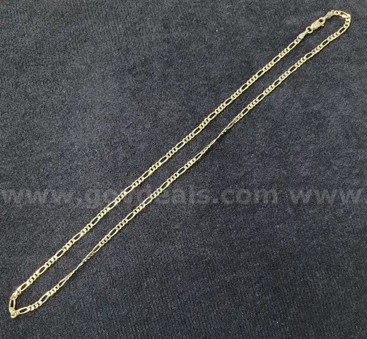 JEWELRY: 14K GOLD NECKLACE, 20"L