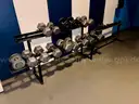 Assorted Dumbbells and Racks