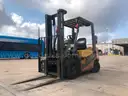 Forklift  (Unit-308) 2007 TCM Model FD25T7  Diesel, Starts with a boost