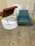 No Reserve: Knoll Office Cubicles and Round Table with Two Office Reception Chairs ( NO Desk Chairs)