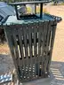 No Reserve: Lot (2) 10 Commercial Grade Bus Stop Steel Outer and Plastic Inner Litter Container