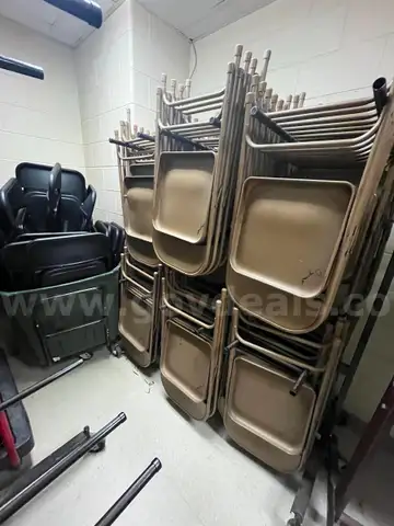 Folding Chairs and Storage Racks