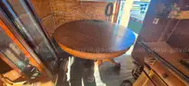 Claw foot table and 4 chairs