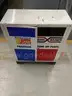 Metal Cabinet with Logos of Federated Auto Parts and Warner