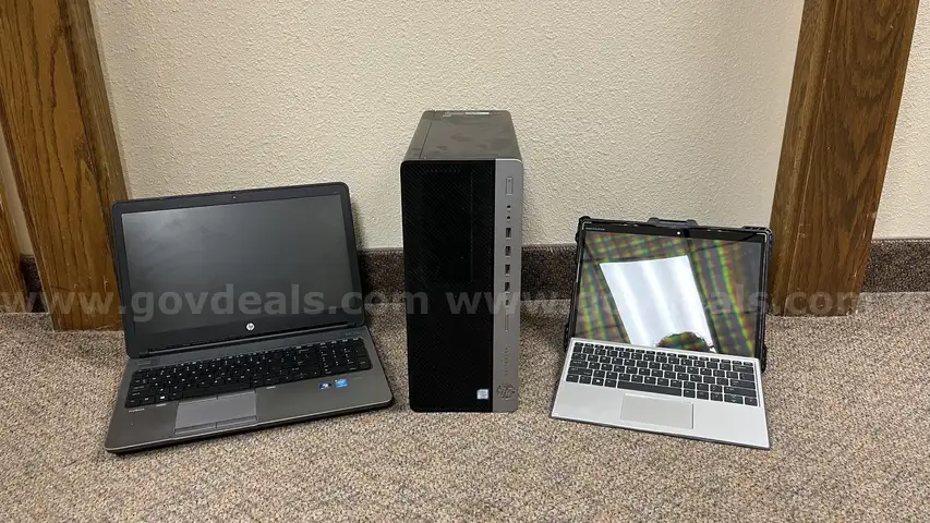 Lot for a laptop, tower PC, and Tablet