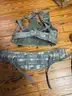 MolleII fighting load carrier vests and Molle molded waist band for rucksacks