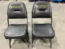 Lot of 2 Court Side Padded Folding Chairs from Carver Hawkeye Arena
