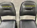 Lot of 2 Court Side Padded Folding Chairs from Carver Hawkeye Arena