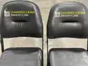 Lot of 2 Court Side Padded Folding Chairs from Carver Hawkeye Arena