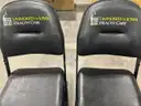 Lot of 2 Court Side Padded Folding Chairs from Carver Hawkeye Arena