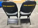 Lot of 2 Court Side Padded Folding Chairs from Carver Hawkeye Arena