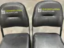Lot of 2 Court Side Padded Folding Chairs from Carver Hawkeye Arena