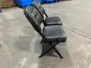 Lot of 2 Court Side Padded Folding Chairs from Carver Hawkeye Arena