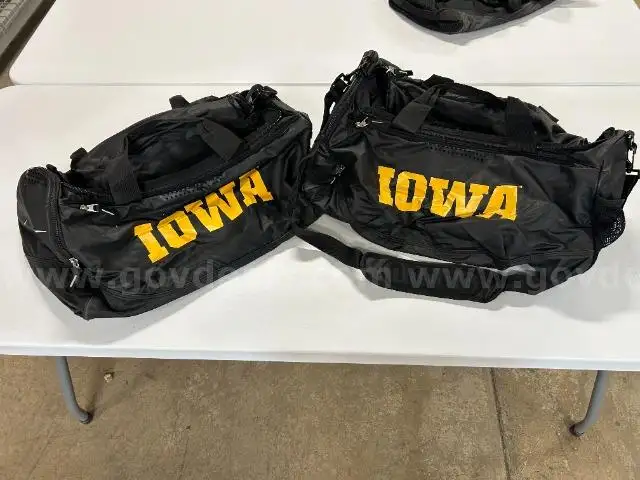 Lot of 2 Iowa Hawkeye Soccer Duffle bags (North American Bidders Only)