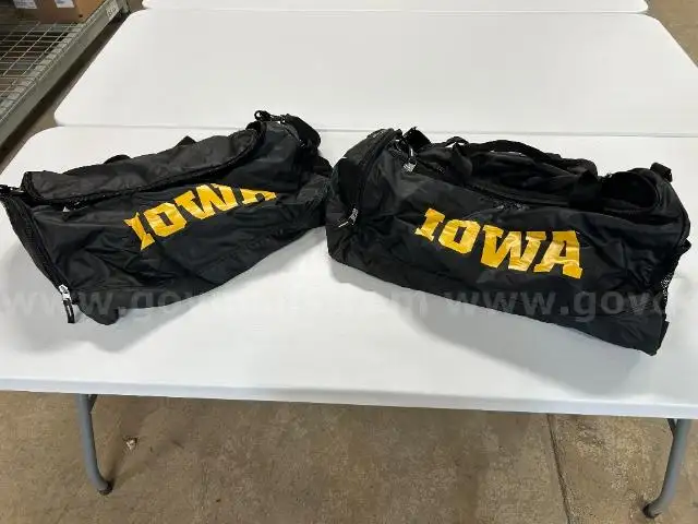 Lot of 2 Iowa Hawkeye Soccer Duffle bags (North American Bidders Only)