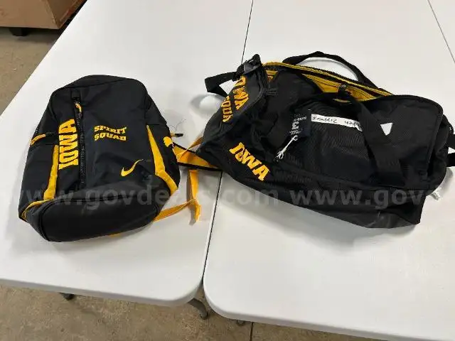 Lot of 2 Iowa Hawkeye Spirit Squad bags (North American Bidders Only)