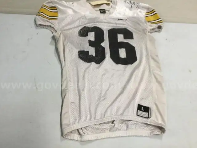 Iowa Football Practice Jersey White #36