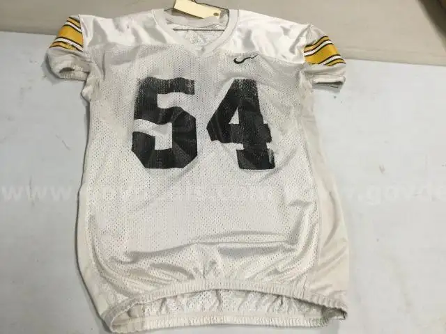 Iowa Football Practice Jersey White #54