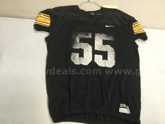 Iowa Football Practice Jersey Black #55