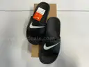 Lot of 3 Pairs of Nike Slides, Various Styles. Size 7.