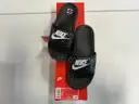 Lot of 3 Pairs of Nike Slides, Various Styles. Size 6.