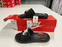 Lot of 3 Pairs of Nike Slides, Various Styles. Size 6.