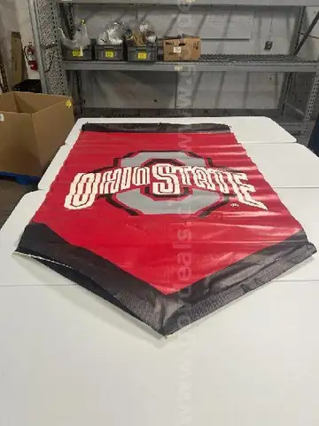 Set of Big Ten school banners from Hawkeye Indoor Track