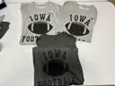 Iowa Nike Athletic Football T-shirt Size Small(North American Bidders Only)