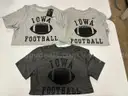 3 Iowa Nike Athletic Football T-shirt size Small
