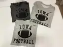 3 Iowa Nike Athletic Football T-shirt size XXL